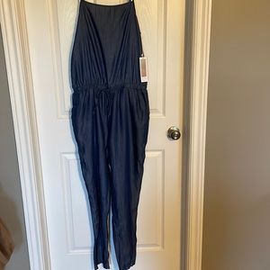 CI SONO light weight dark wash jumpsuit. Size lg.